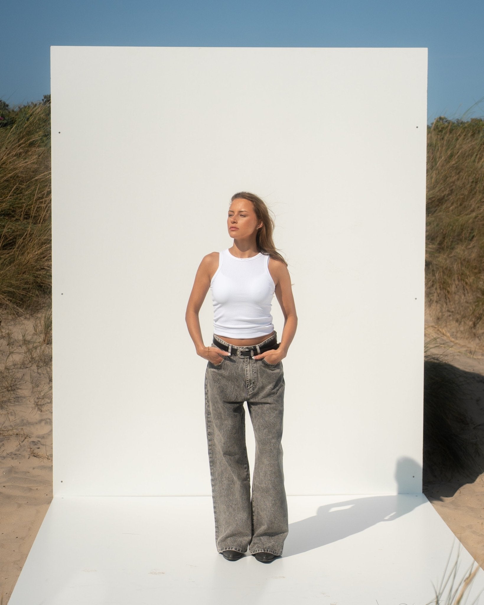 Baggy Denim Jeans Washed Grey | Skagen - clothing.dk